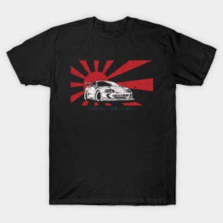 Supra 2JZ Turbo JDM Tuning Car Rising Sun "Legends never die" T-Shirt